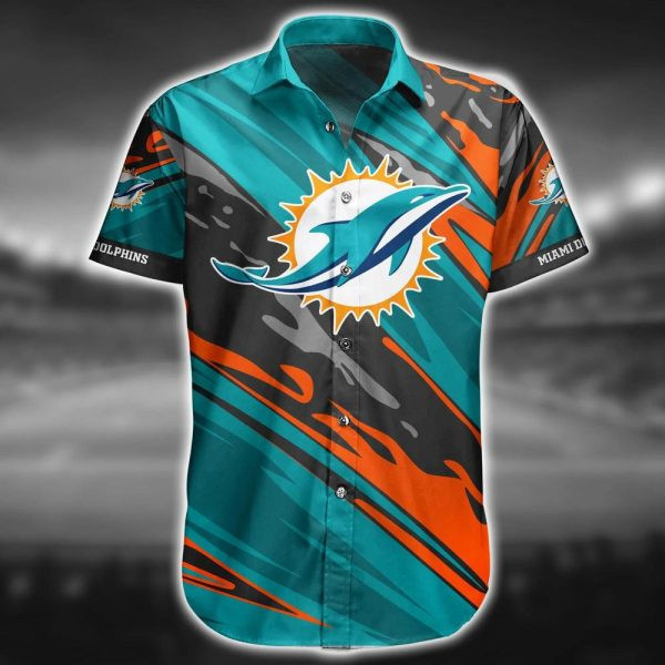 Sport-Team Miami Dolphins The Simpsons Aqua Hawaiian Shirt Men Women Aloha Shirt