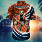 Sport-Team Denver Broncos Halloween Orange Hawaiian Shirt Men Women Aloha Shirt