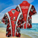 Sport-Team Tampa Bay Buccaneers Red Grey Hawaiian Shirt V4 Men Women Aloha Shirt