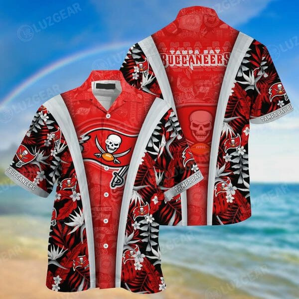 Sport-Team Tampa Bay Buccaneers Red Grey Hawaiian Shirt V4 Men Women Aloha Shirt