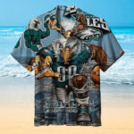 Sport-Team Philadelphia Eagles Mascot Version Hawaiian Shirt Men Women Aloha Shirt