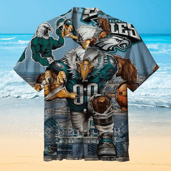 Sport-Team Philadelphia Eagles Mascot Version Hawaiian Shirt Men Women Aloha Shirt