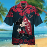 Sport-Team Houston Texans Mickey Mouse Hawaiian Shirt Men Women Aloha Shirt