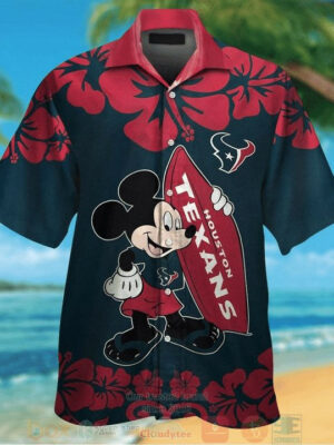 Sport-Team Houston Texans Mickey Mouse Hawaiian Shirt Men Women Aloha Shirt