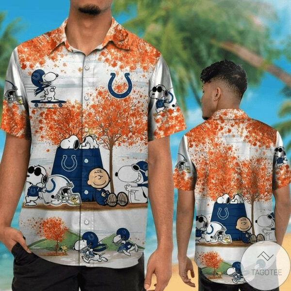 Sport-Team Indianapolis Colts Snoopy Hawaiian Shirt Men Women Aloha Shirt