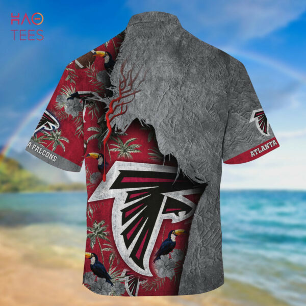Sport-Team Atlanta Falcons Silver Red Hawaiian Shirt Men Women Aloha Shirt