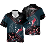 Sport-Team Houston Texans Blue Black Hawaiian Shirt Men Women Aloha Shirt