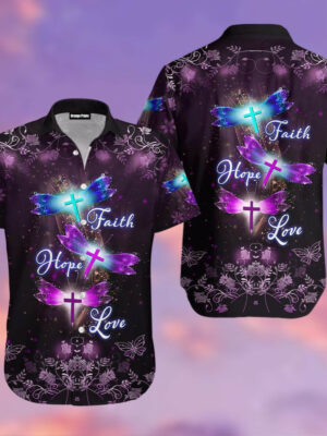 Faith Hope Love DragoSport-Teamy Love Jesus Hawaiian Shirt For Men Women