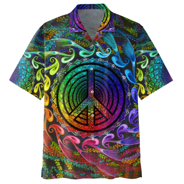 Trippy Colorful DragoSport-Teamy Psychedelic Hippie Hawaiian Shirt