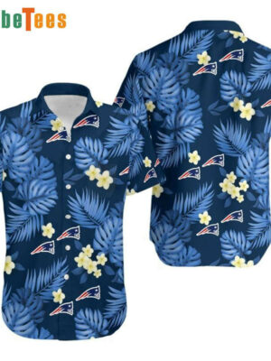 Floral Yellow New England Patriots Hawaiian Shirt, Sport-Team Football Team - Perfect Gifts For Your Loved Ones