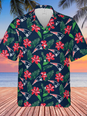 Floral New England Patriots Hawaiian Shirt, Sport-Team Football Team - Perfect Gifts For Your Loved Ones