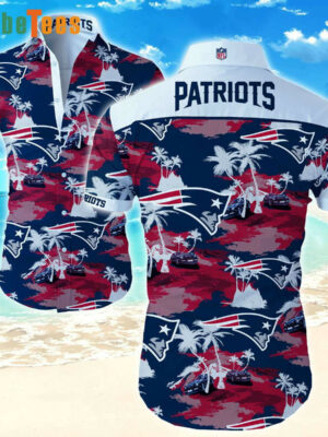 Coconut Trees And Car New England Patriots Hawaiian Shirt, Sport-Team Football Team - Perfect Gifts For Your Loved Ones