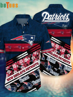 Flower Tropical New England Patriots Hawaiian Shirt, Sport-Team Football Team - Perfect Gifts For Your Loved Ones