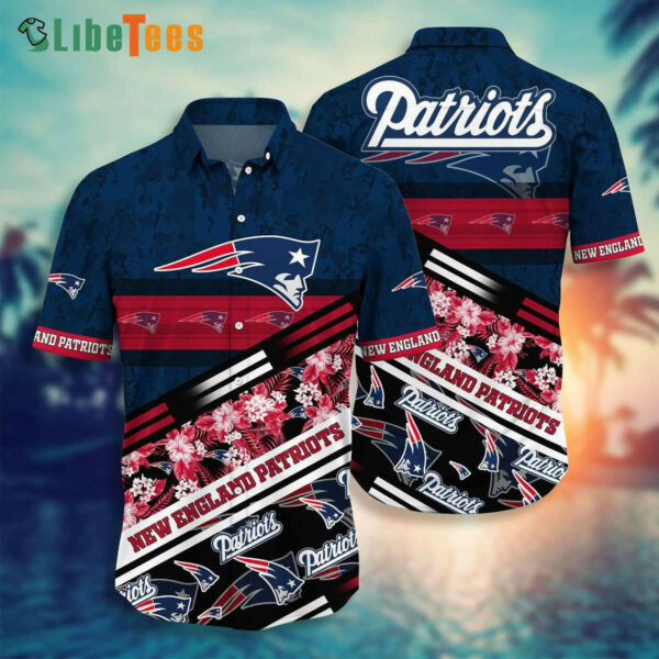 Flower Tropical New England Patriots Hawaiian Shirt, Sport-Team Football Team - Perfect Gifts For Your Loved Ones