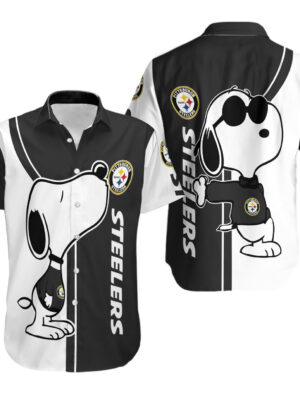 Sport-Team Pittsburgh Steelers Logo And Snoopy Hawaiian Shirt - Perfect Gifts For Your Loved Ones