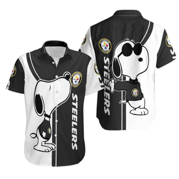 Sport-Team Pittsburgh Steelers Logo And Snoopy Hawaiian Shirt - Perfect Gifts For Your Loved Ones