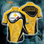 Sport-Team Pittsburgh Steelers Hawaiian Shirt Black And Yellow Steelers Logo - Perfect Gifts For Your Loved Ones