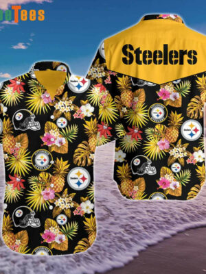 Sport-Team Pittsburgh Steelers Helmets And Logo Hawaiian Shirt - Perfect Gifts For Your Loved Ones