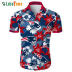 Sport-Team New England Patriots Hawaiian Shirt Tropical Flower - Perfect Gifts For Your Loved Ones