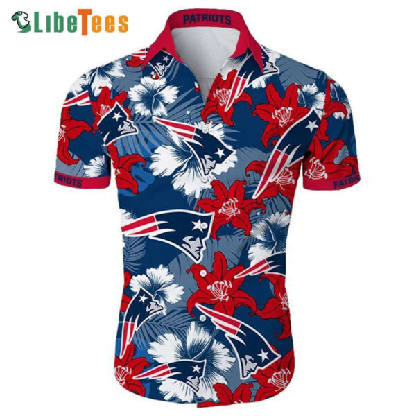Sport-Team New England Patriots Hawaiian Shirt Tropical Flower - Perfect Gifts For Your Loved Ones