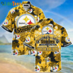 Sport-Team Pittsburgh Steelers Logo Ready For War Steelers Hawaiian Shirt - Perfect Gifts For Your Loved Ones