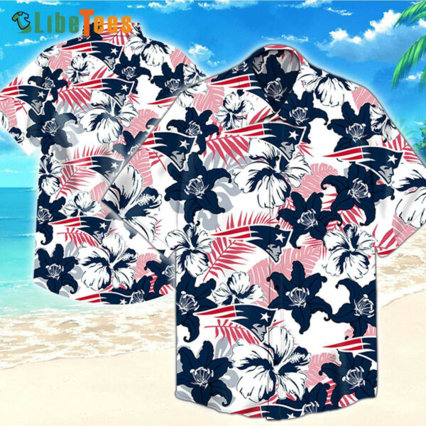 Sport-Team New England Patriots Hawaiian Shirt Hibiscus Flower - Perfect Gifts For Your Loved Ones