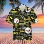 Sport-Team Pittsburgh Steelers Logo And Helmets, Steelers Hawaiian Shirt - Perfect Gifts For Your Loved Ones