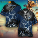 Sport-Team Dallas Cowboys Highlight Logo Grey Hawaiian Shirt - Perfect Gifts For Your Loved Ones
