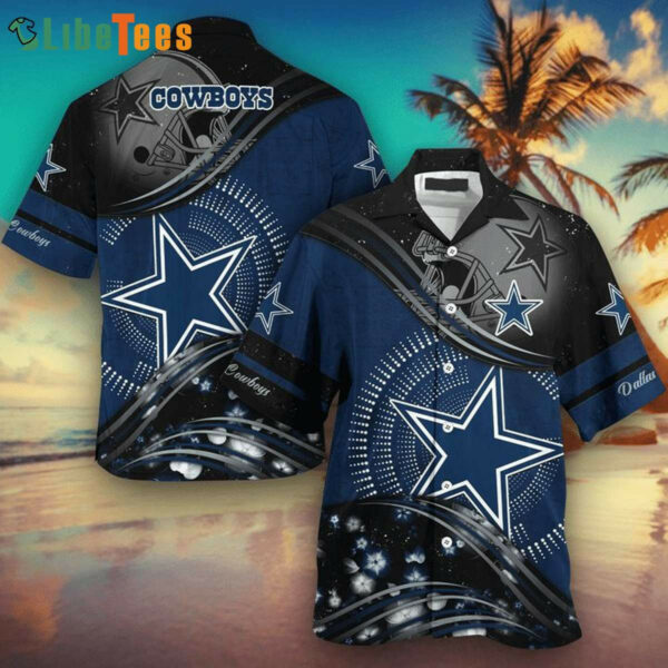 Sport-Team Dallas Cowboys Highlight Logo Grey Hawaiian Shirt - Perfect Gifts For Your Loved Ones