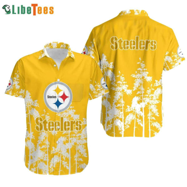 Sport-Team Pittsburgh Steelers Logo Summer Vibes Steelers Hawaiian Shirt - Perfect Gifts For Your Loved Ones