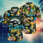 Green Bay Packers NFL Flower Hawaii Shirt And Tshirt For Fans, Summer Football Shirts NA49548