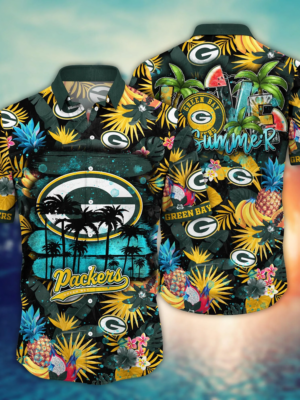 Green Bay Packers NFL Flower Hawaii Shirt And Tshirt For Fans, Summer Football Shirts NA49548