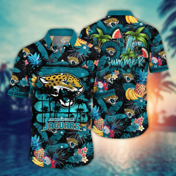 Jacksonville Jaguars NFL Flower Hawaii Shirt And Tshirt For Fans, Summer Football Shirts NA49548