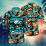 Miami Dolphins NFL Flower Hawaii Shirt And Tshirt For Fans, Summer Football Shirts NA49548