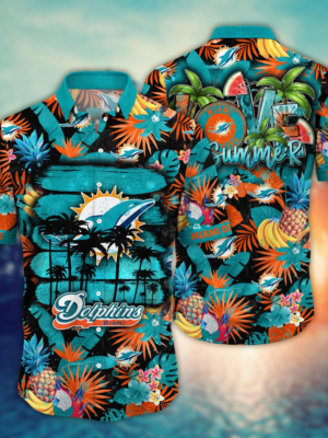 Miami Dolphins NFL Flower Hawaii Shirt And Tshirt For Fans, Summer Football Shirts NA49548