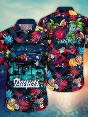 New England Patriots NFL Flower Hawaii Shirt And Tshirt For Fans, Summer Football Shirts NA49548