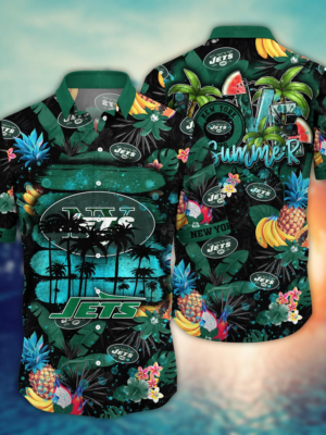 New York Jets NFL Flower Hawaii Shirt And Tshirt For Fans, Summer Football Shirts NA49548