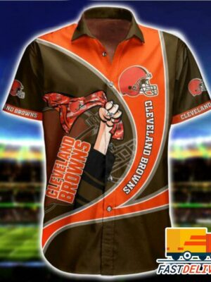 NFL Cleveland Browns Hawaiian Shirt Style Big Fan Gift For Fans Football Lover - Rugby Fan Store