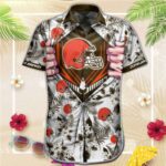 NFL Cleveland Browns Hawaiian Shirt Super Man Gift For Fans Football Lover - Rugby Fan Store