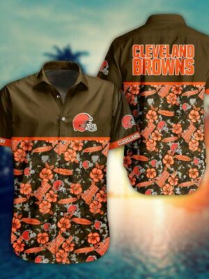 NFL Cleveland Browns Hawaiian Shirt Trending Style Summer