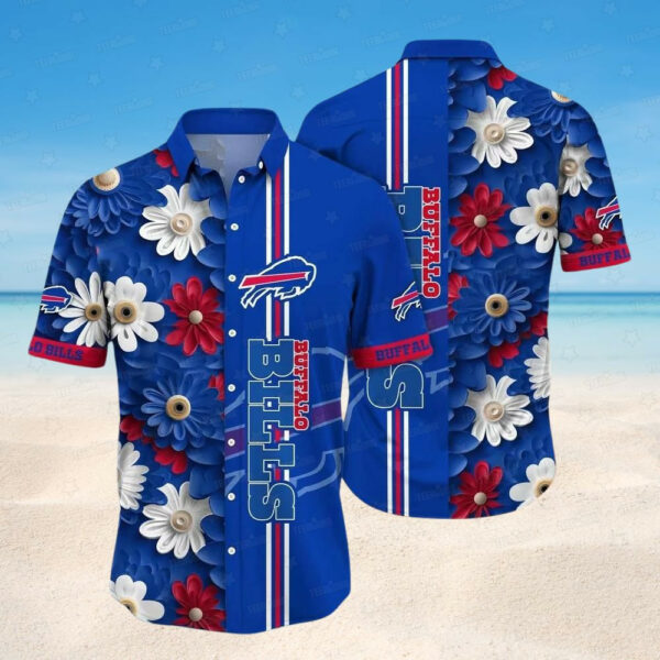 Personalized Buffalo Bills Summer Blossom Hawaiian Shirt - TeeAloha