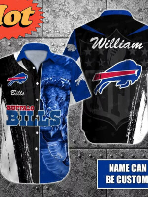 Personalized Buffalo Bills Warrior Spirit Hawaiian Shirt - TeeAloha