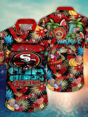 San Francisco 49ers NFL Flower Hawaii Shirt And Tshirt For Fans, Summer Football Shirts NA49548