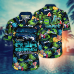 Seattle Seahawks NFL Flower Hawaii Shirt And Tshirt For Fans, Summer Football Shirts NA49548