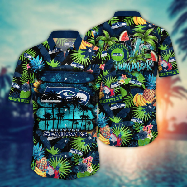 Seattle Seahawks NFL Flower Hawaii Shirt And Tshirt For Fans, Summer Football Shirts NA49548